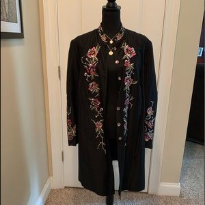 Long Sleeve Silk Jacket